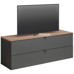 Hom`in KOMODA POD TELEVIZI, barvy grafitu, dub artisan, 140/62/44 cm