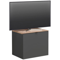 Hom`in KOMODA POD TELEVIZI, barvy grafitu, dub artisan, 60/62/44 cm