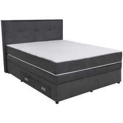 Hom`in POSTEL BOXSPRING, 160/200 cm, tmavě šedá