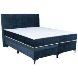 Hom`in POSTEL BOXSPRING, 180/200 cm, modrá