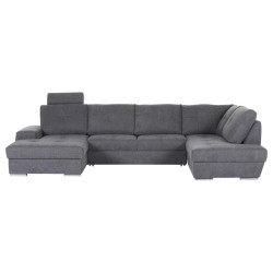 Hom`in SEDACÍ SOUPRAVA, textil, tmavě šedá