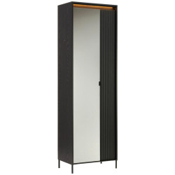 Hom`in SKŘÍŇ NA ODĚV, černá, 62/200/40 cm