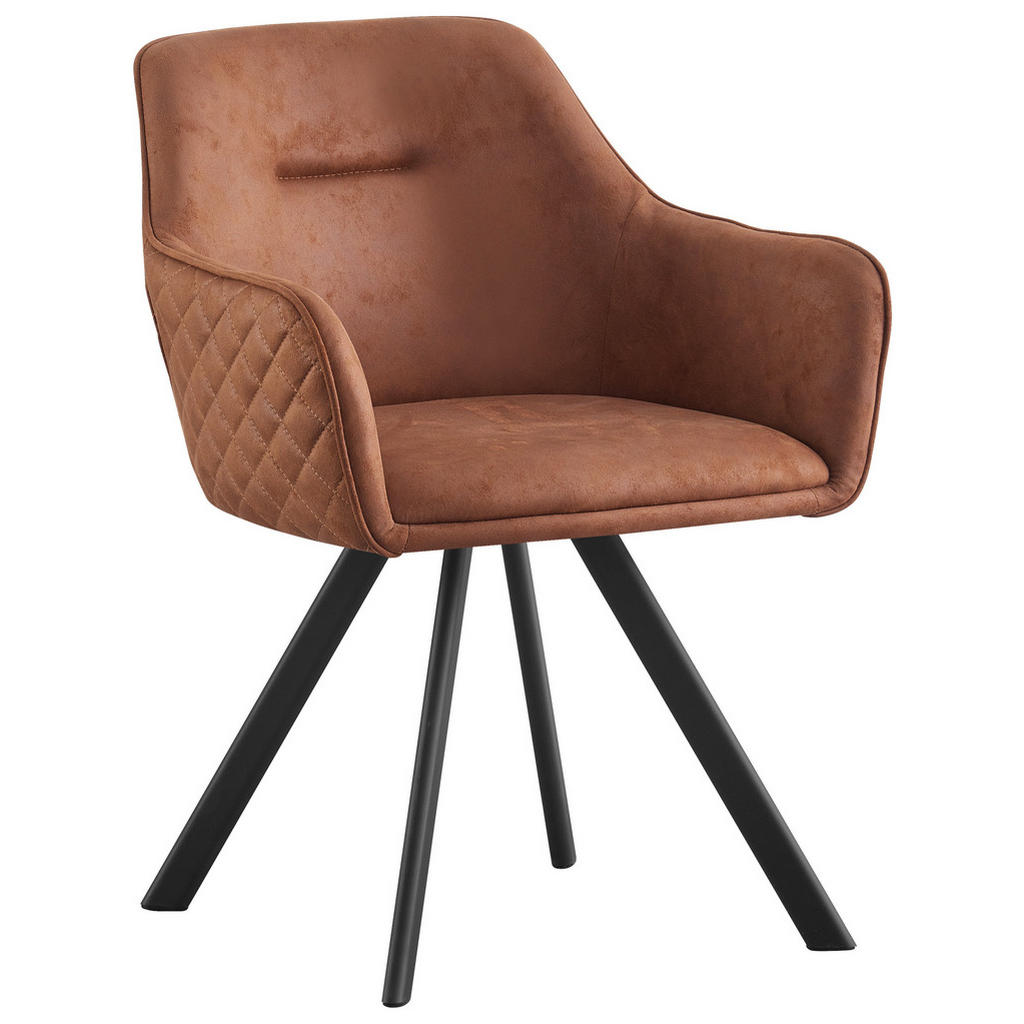 Hom`in ŽIDLE S PODRUČKAMI, železo, mikrovlákno, černá, červenohnědá