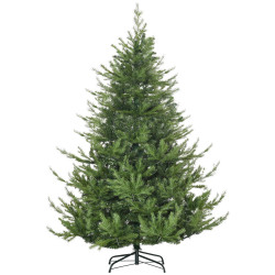HOMCOM 180 cm umělý vánoční stromek s hustými větvemi pro vánoční svátky