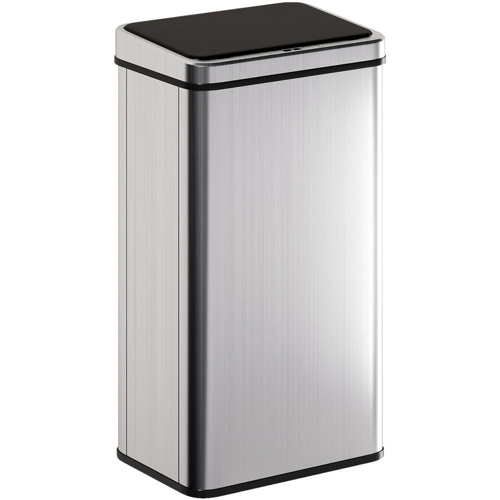 HOMCOM ELEKTRICKÝ KOŠ 50 l z ABS a nerezové oceli 430, stříbrný