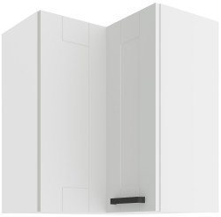 Horní rohová skříňka Luna 60x60 GN-72 2F (90°) Barva korpusu: Bílá, Barva dvířek: Bílá
