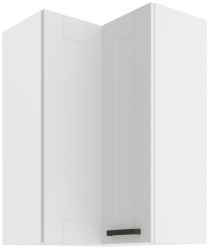 Horní rohová skříňka Luna 60x60 GN-90 2F (90°) Barva korpusu: Bílá, Barva dvířek: Bílá