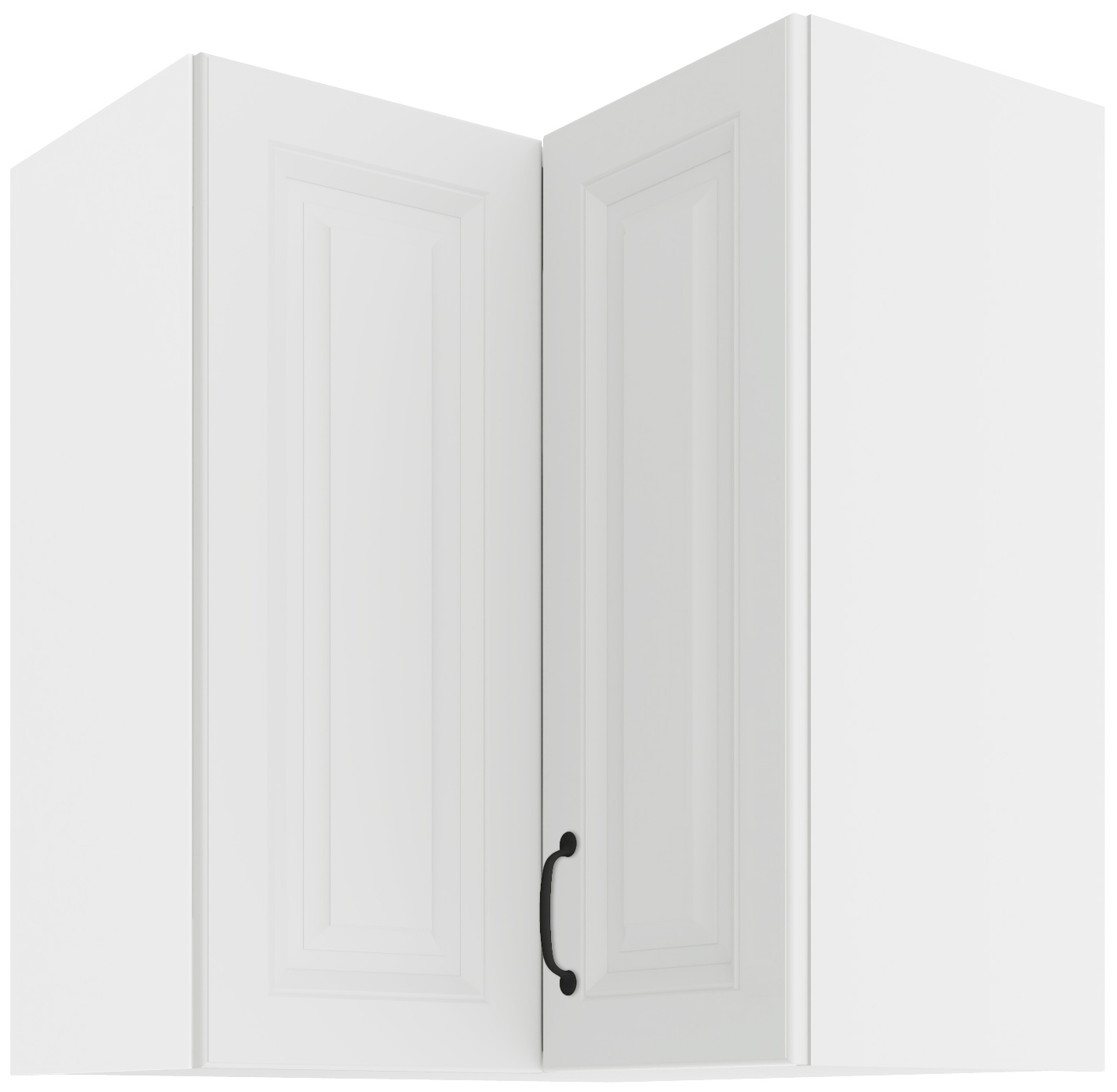 Horní rohová skříňka Stilo 60x60 GN-72 2F (90°) Barva korpusu: Bílá, Barva dvířek: Bílá