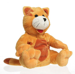 Hřejivý plyšák kocourek do mikrovlnky