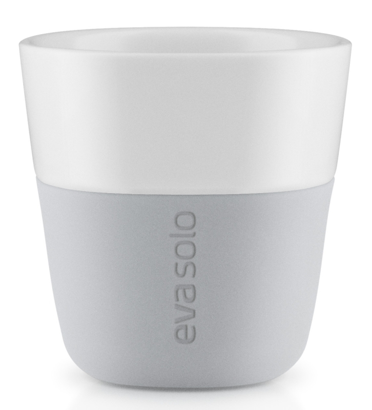 Hrnky na espresso šedé 80ml, set 2ks, eva solo