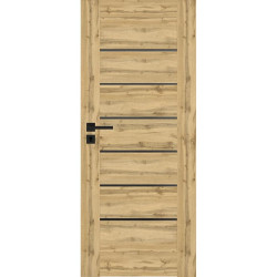 Interiérové dveře Campe 6*6 80P dub wotan 385 černá lacobel