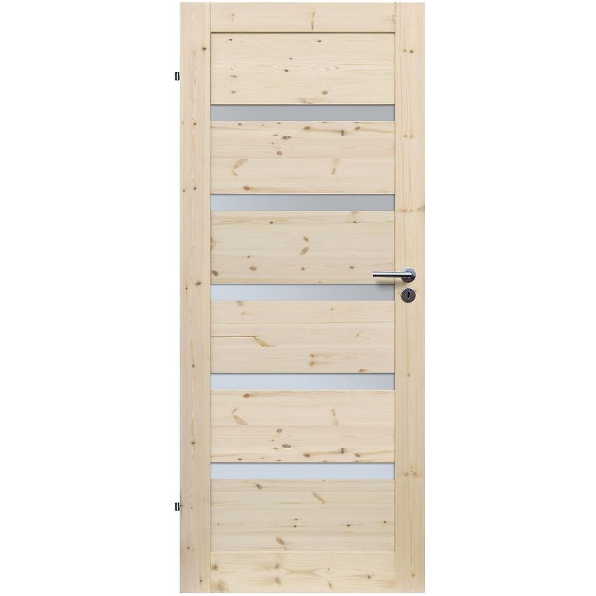 Interiérové dveře Wezuwiusz 5S 90L sukaté nelakované