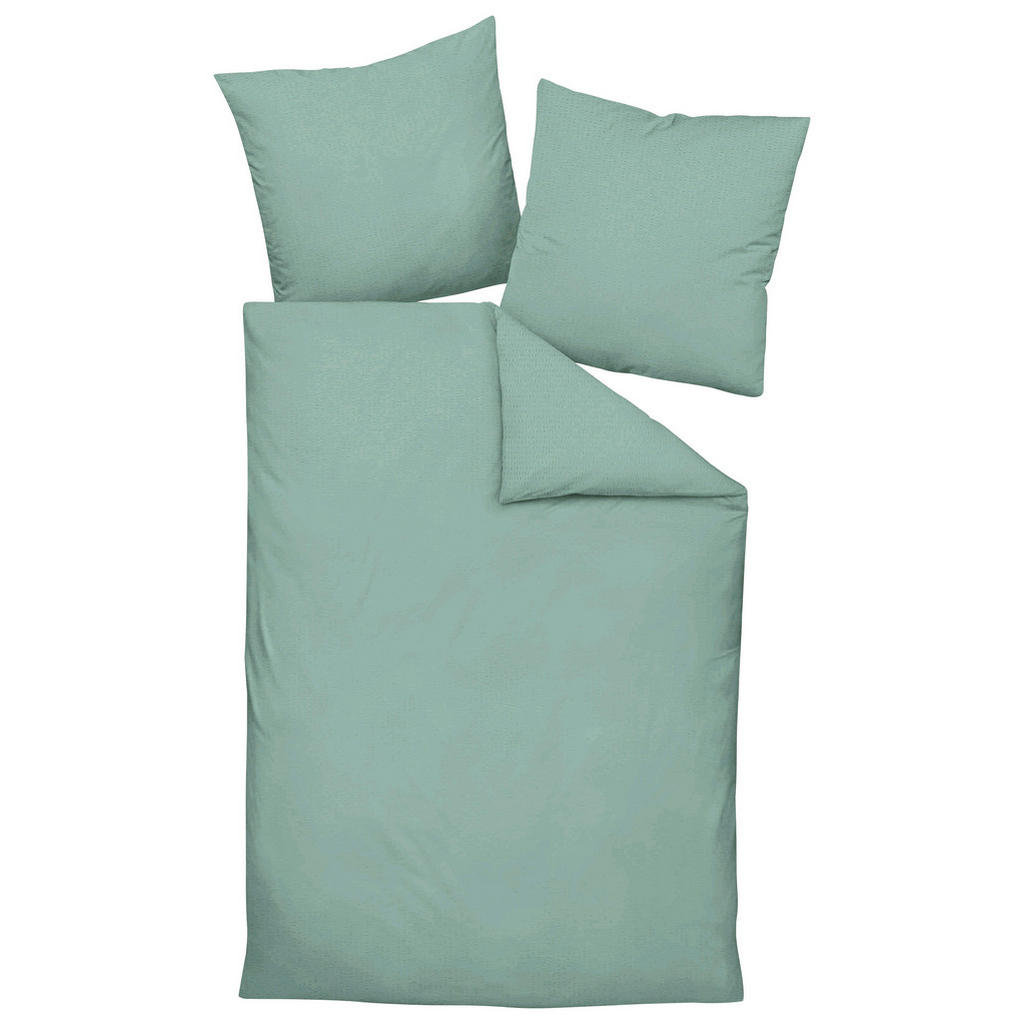 Janine POVLEČENÍ, krep, šalvějově zelená, tmavě zelená, zelená, 140/200 cm