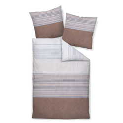 Janine POVLEČENÍ, makosatén, béžová, 140/200 cm