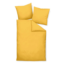 Janine POVLEČENÍ, makosatén, jantarové barvy, 155/220 cm