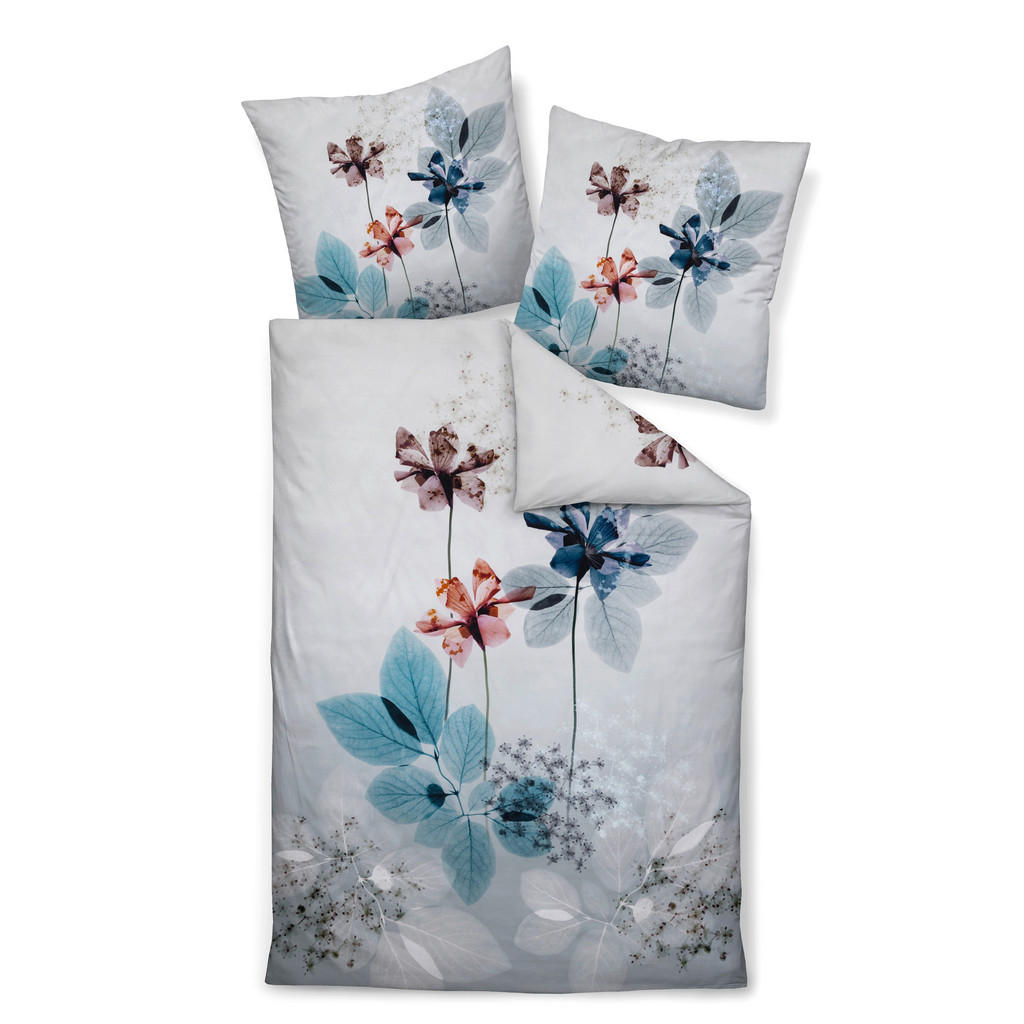 Janine POVLEČENÍ, makosatén, zelená, 140/200 cm