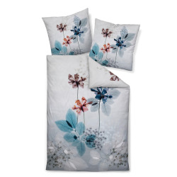 Janine POVLEČENÍ, makosatén, zelená, 140/200 cm