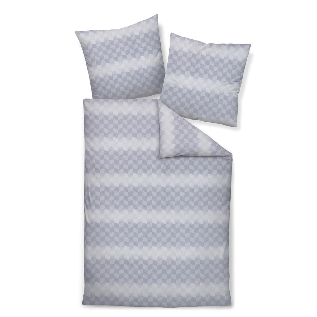 Janine POVLEČENÍ, makosatén, barvy stříbra, 140/200 cm