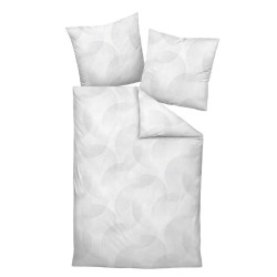 Janine POVLEČENÍ, makosatén, barvy stříbra, 140/200 cm