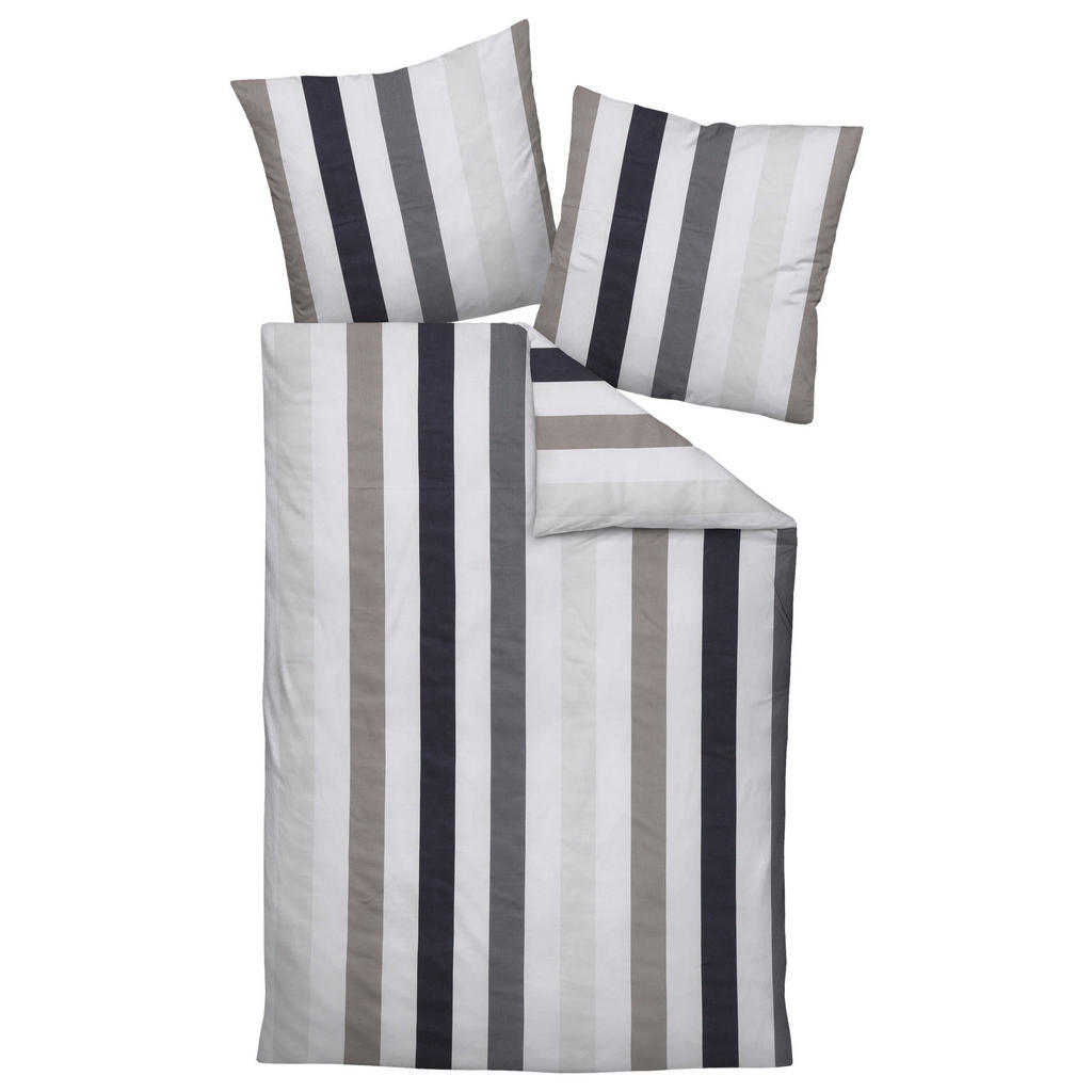 Janine POVLEČENÍ, makosatén, šedá, 135/200 cm