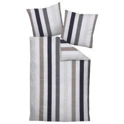 Janine POVLEČENÍ, makosatén, šedá, 135/200 cm