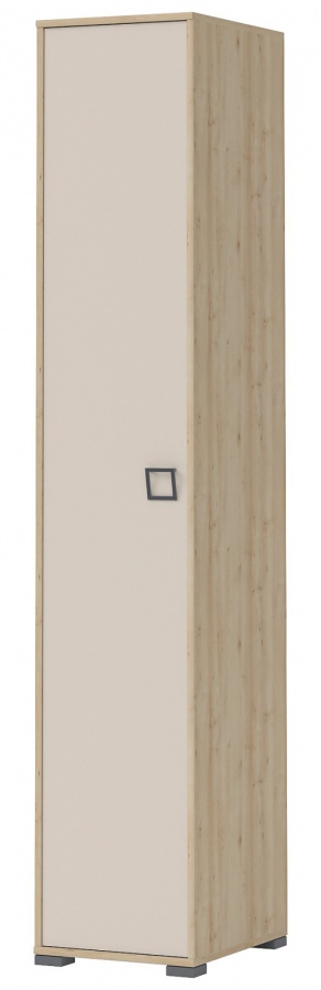 Jednodveřová šatní skříň i sloane - buk/béžová