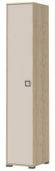 Jednodveřová šatní skříň i sloane - buk/béžová