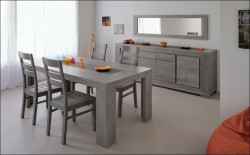 Jídelna titan ii - dub šedý - jídelní stůl bez rozkládání