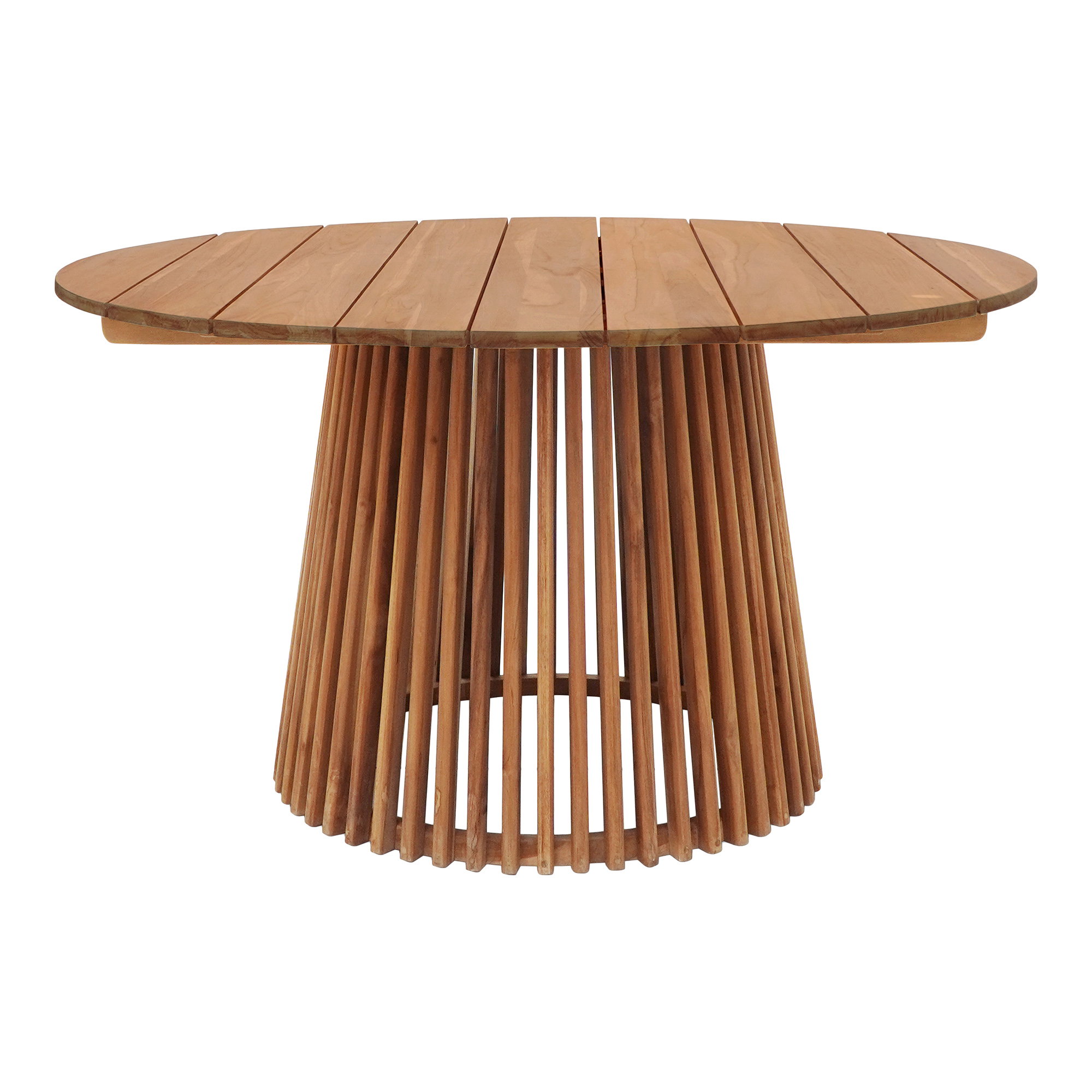 Jídelní stůl Lorca, přírodní teak, ø 120 cm - House Nordic