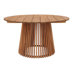 Jídelní stůl Lorca, přírodní teak, ø 120 cm - House Nordic
