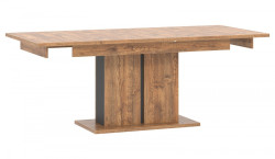 Jídelní stůl s rozkládáním klement - dub april/černý