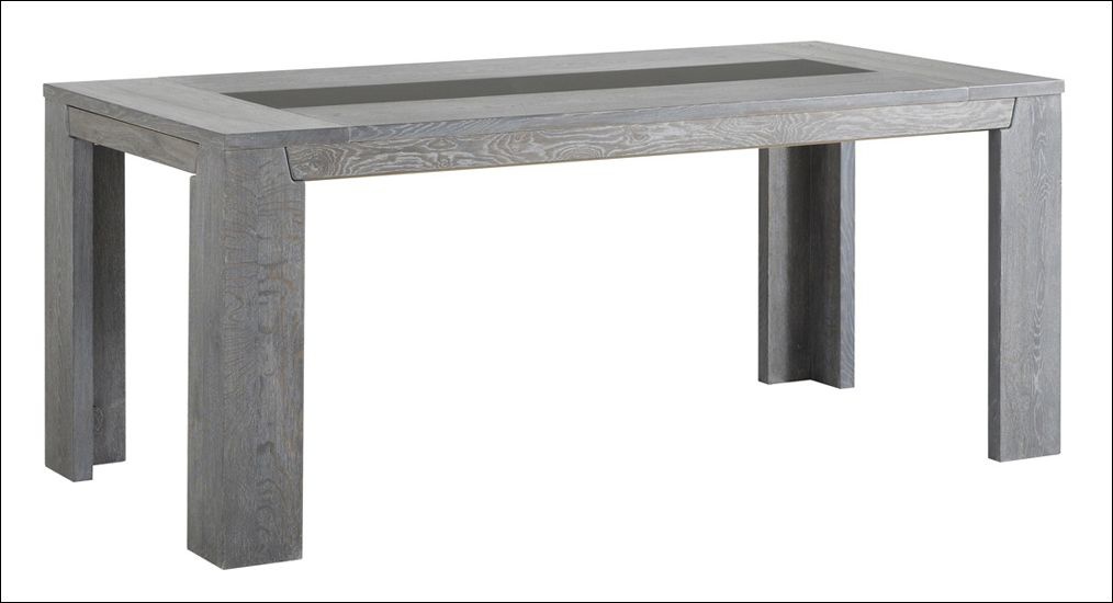 Jídelní stůl titan - dub šedý - s rozkládáním