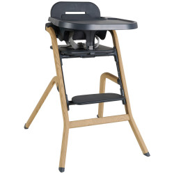 Jimmylee VYSOKÁ ŽIDLE, přírodní barvy, tmavě šedá