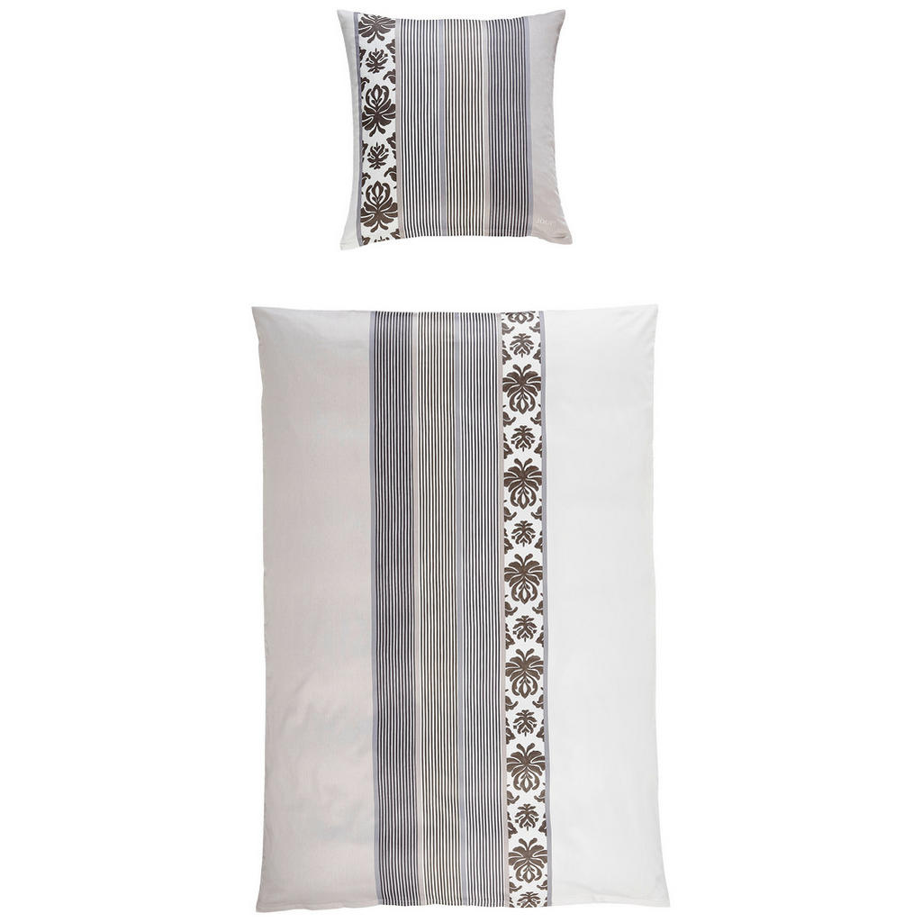 Joop! POVLEČENÍ, makosatén, barvy grafitu, béžová, 155/220 cm