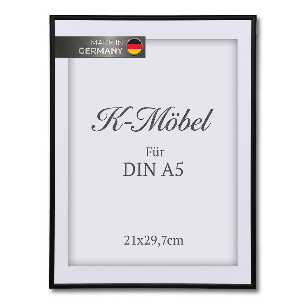 K-Möbel HLINÍKOVÝ RÁM NA OBRAZ DIN A5 s paspartou