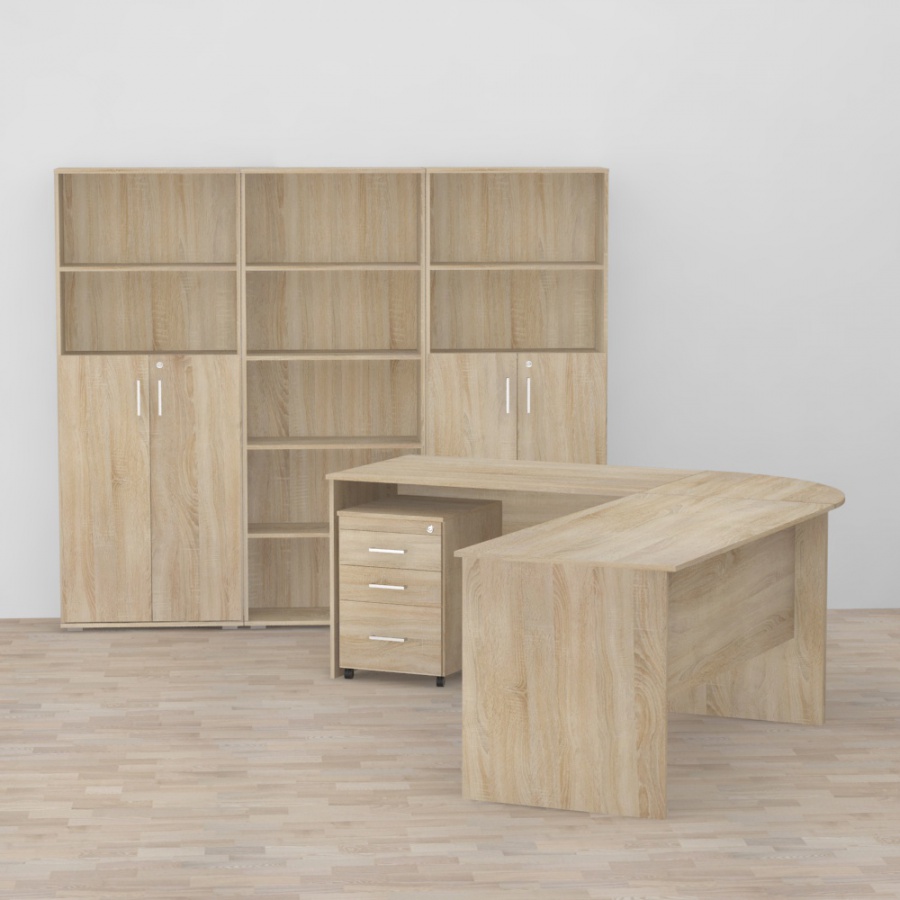 Kancelářská sestava rea office expres 1 - dub bardolino