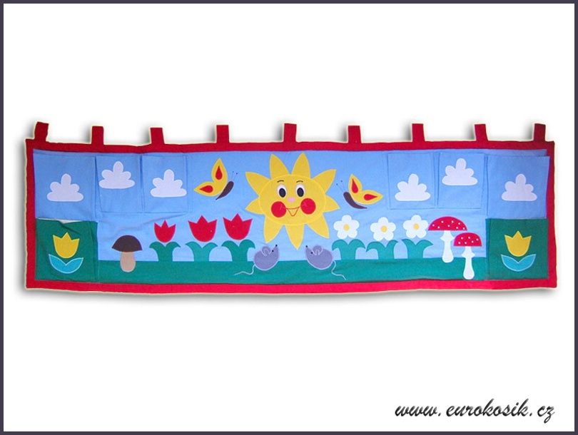Kapsář za postel sluníčko 195x55cm