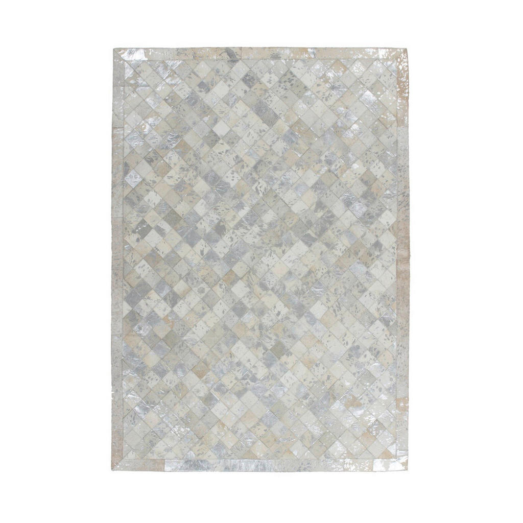 Kayoom KOBEREC TKANÝ NA PLOCHO, 80/150 cm šedá, barvy stříbra