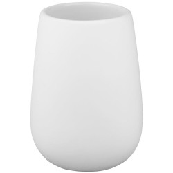 Kelímek na zubní kartáčky MEGAN, keramický, bílý CST-1794 41