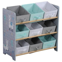 Kesper REGÁL DO DĚTSKÉHO POKOJE, tmavě šedá, 65/60/30 cm