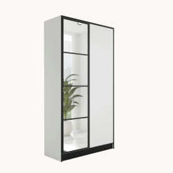 Kier Furniture ŠATNÍ SKŘÍŇ EDEN 2D v1 - 105x205x39 cm - Bílá