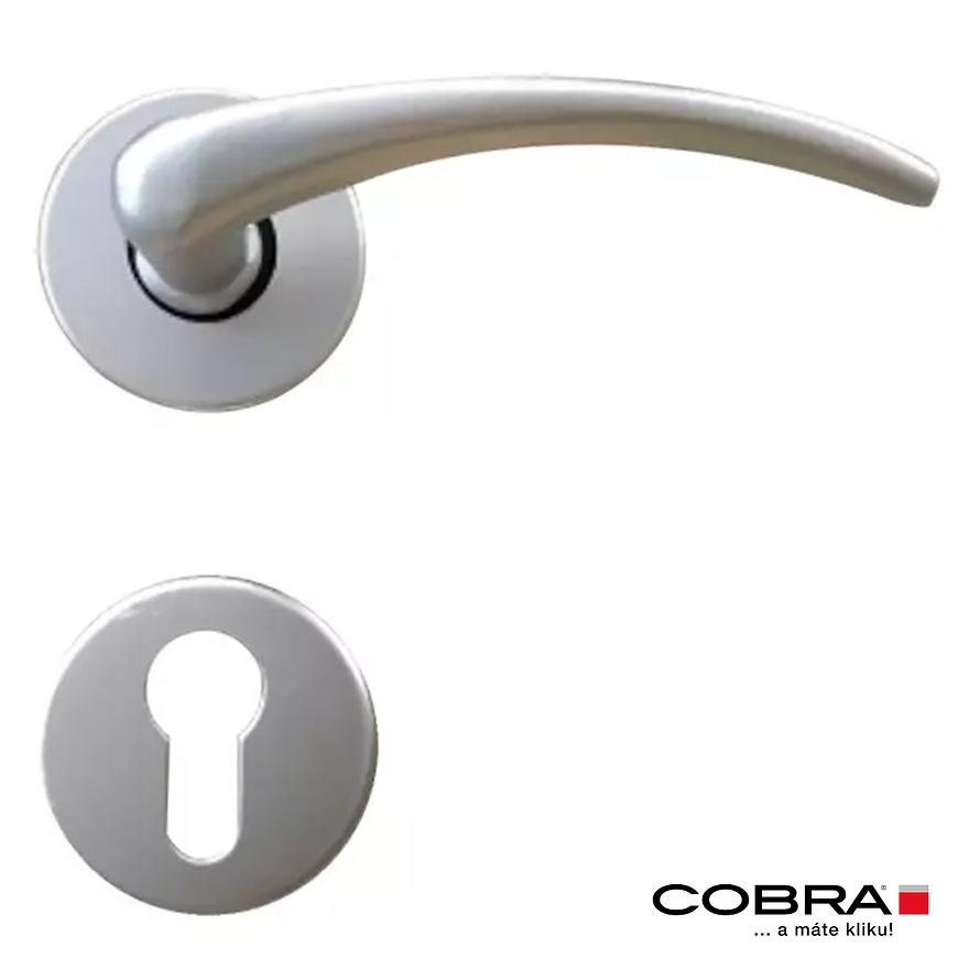 Klika Ema-R WB Inox stříbrný