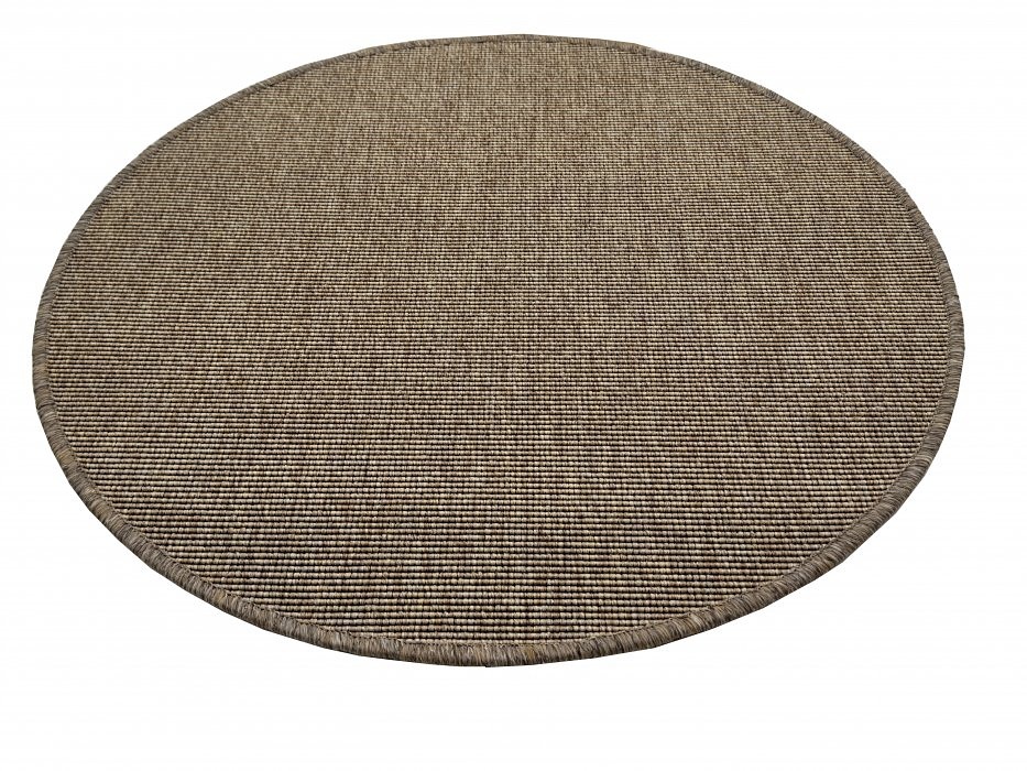 Koberec nature kulatý - tmavě béžová - výběr rozměrů