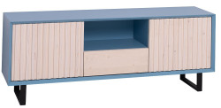 Kombinovaný televizní stolek layne 752 - modrá/béžová