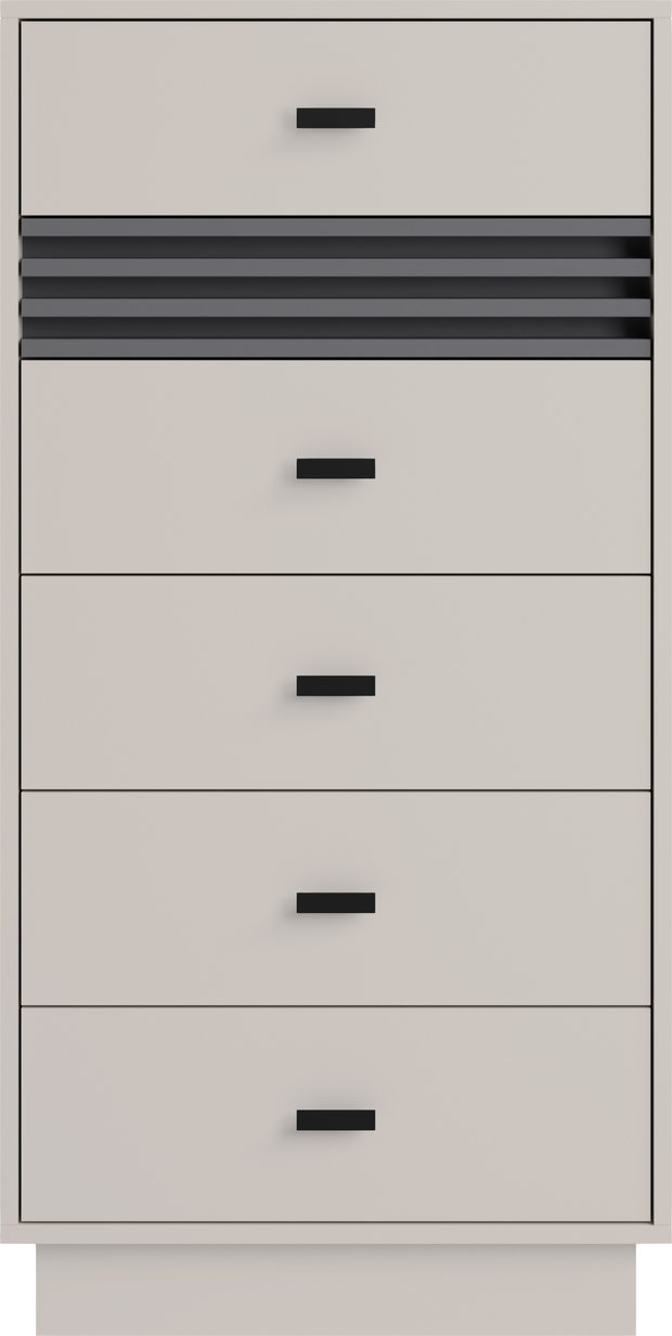 Komoda AllMo AL18 Barva korpusu + barva dveří: Kašmír + Antracit