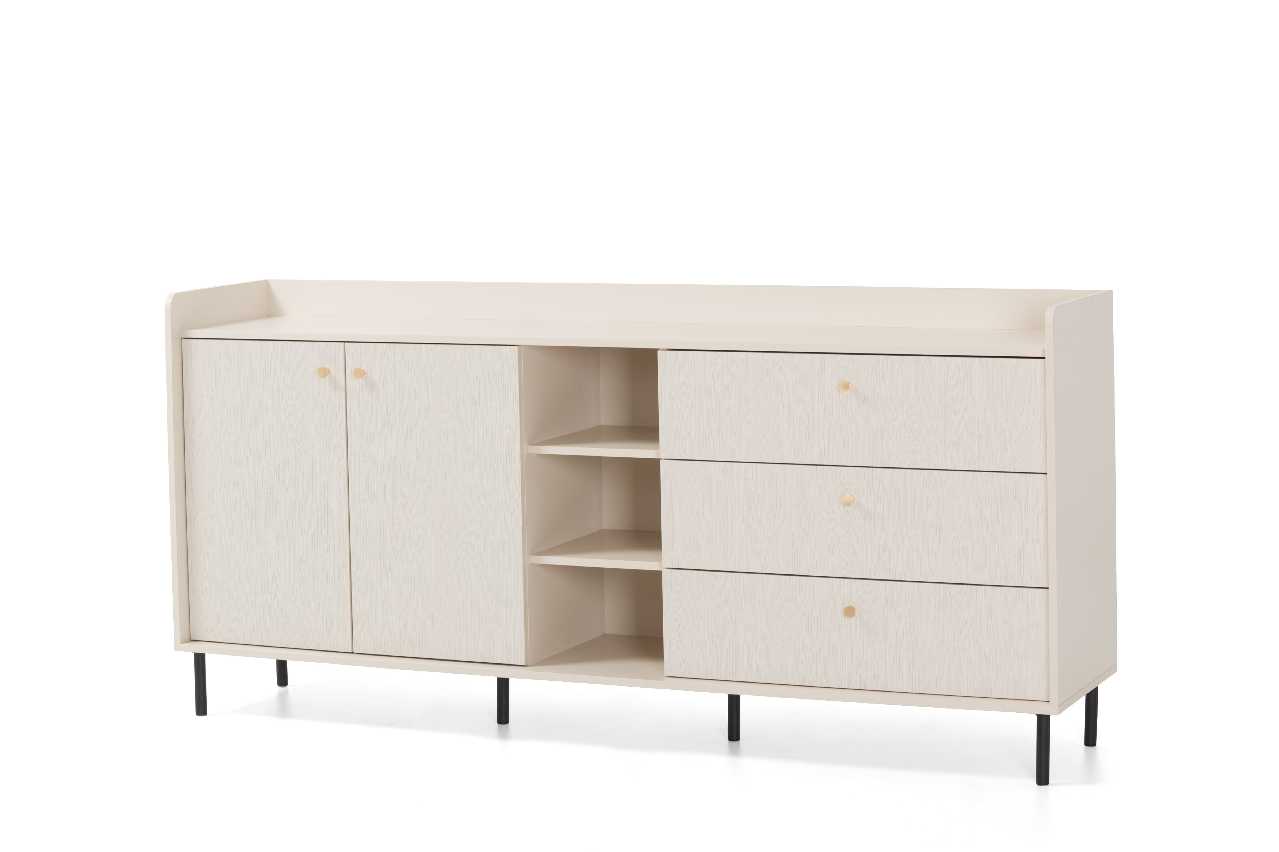 Komoda Grande GR4 Barva korpusu + barva dveří: Pískově béžová (hladké + struktura)