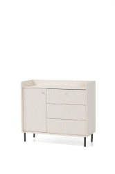 Komoda Grande GR6 Barva korpusu + barva dveří: Pískově béžová (hladké + struktura)