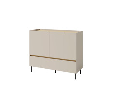 Komoda Luca LC8 Barva korpusu + barva dveří: Pískově béžová / Dub olejovaný