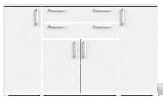 Komoda rea ottawa up 6 s výběrem čela - bílá