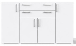 Komoda rea ottawa up 6 s výběrem čela - bílá
